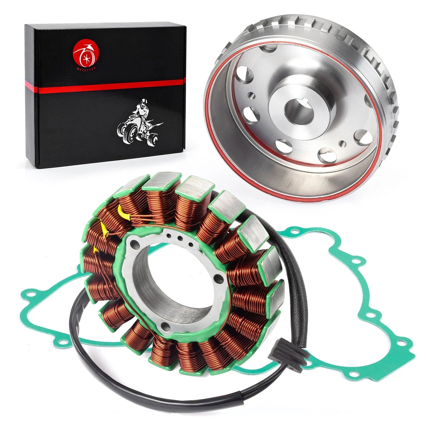Stator + Flywheel W/ Gasket for Polaris Ranger 900 XP RZR 900/1000 (2013–2024)