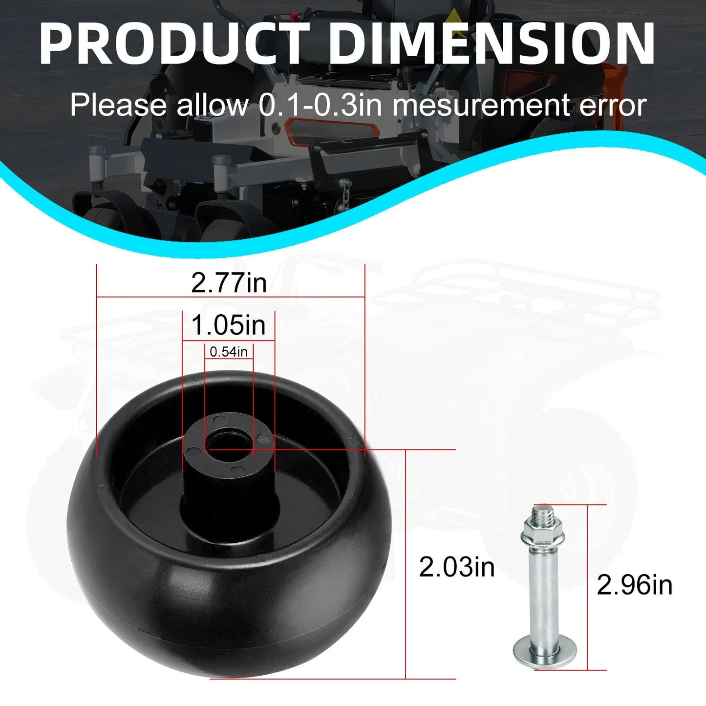 4 x Deck Wheels for Ferris Simplicity Snapper Pro