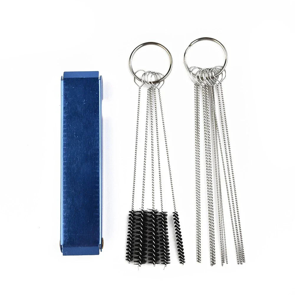 Carburetor Jet Removal Tool with Needles & Brushes for Metal Motorcycles