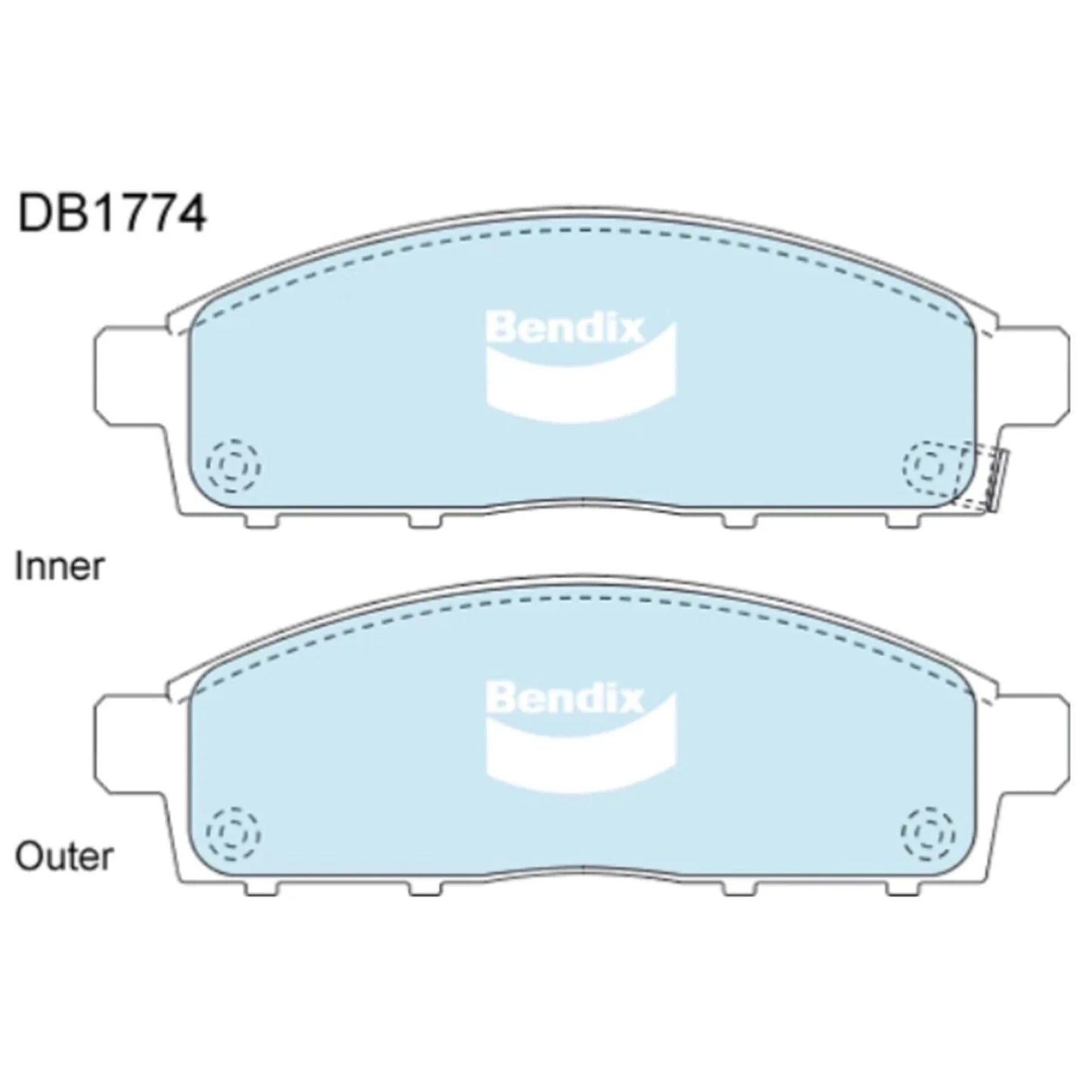 4WD Front Disc Brake Pad Set for Mitsubishi Triton ML MN MQ MR (2006-2020)