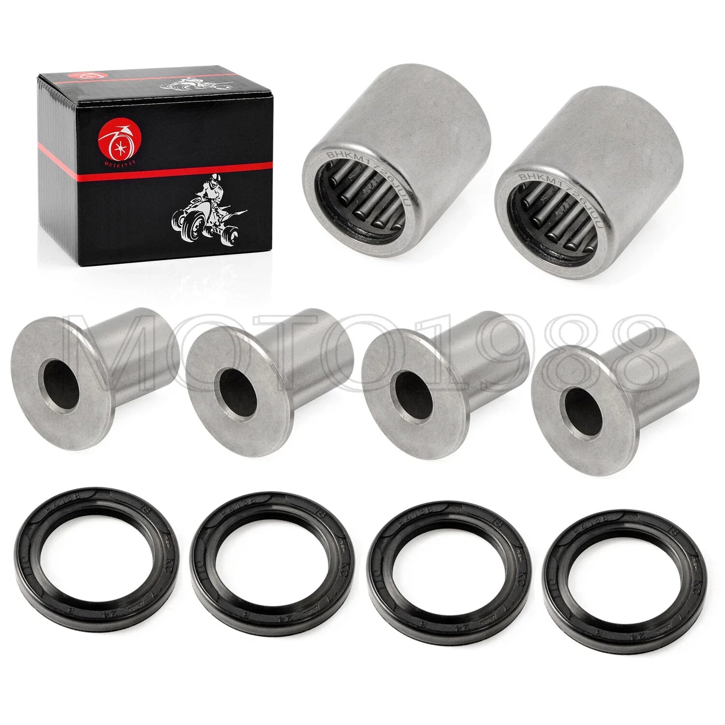 Front upper A-arm bushing & shaft kit for Suzuki LT-Z400 LTZ400 (2003–2006)