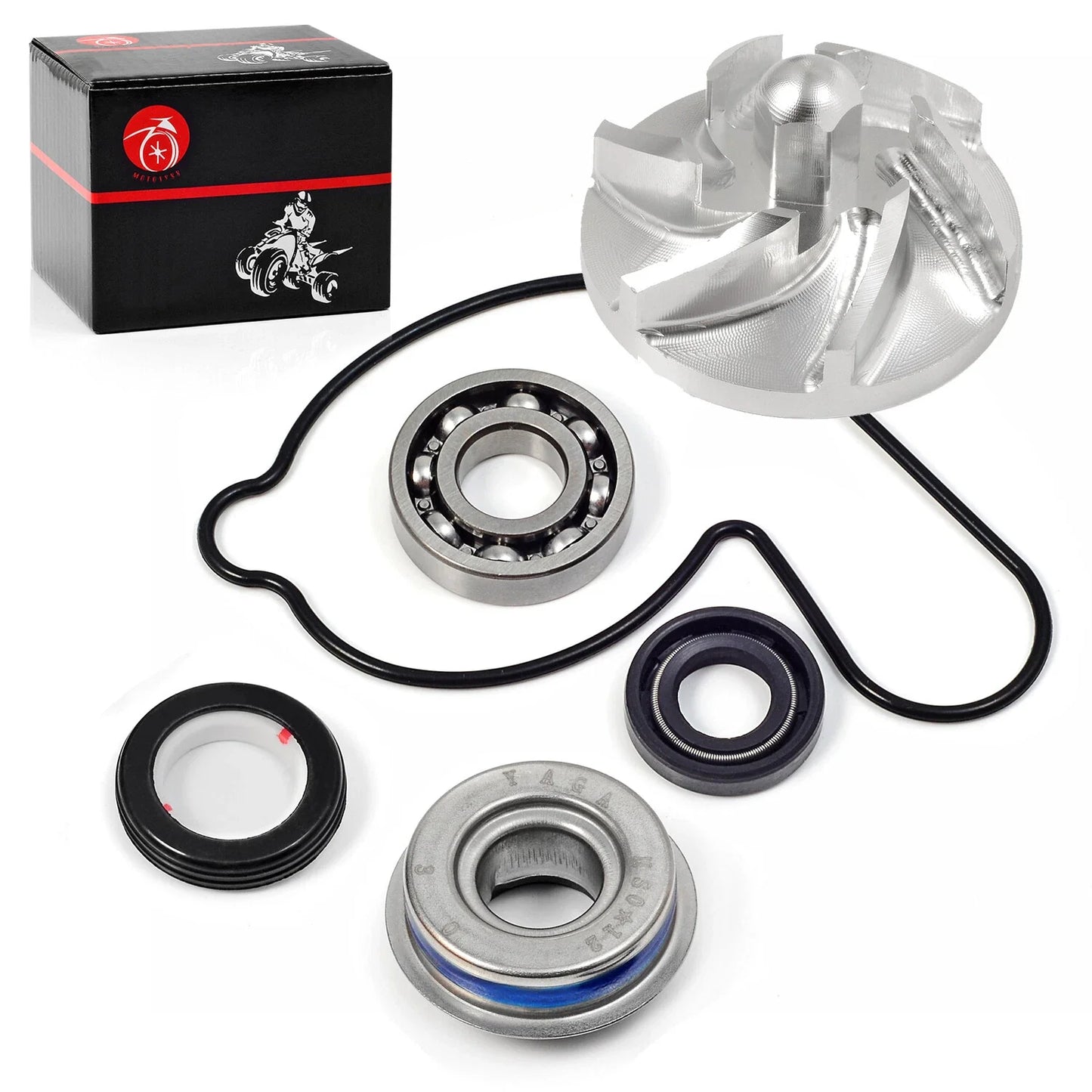 2x Water Pump Seal Repair Kit for Honda TRX450R/TRX450ER (2004–2014)