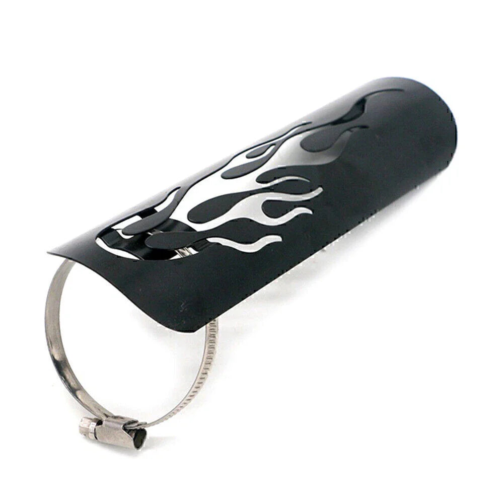 Motor Black Steel Exhaust Muffler Pipe Heat Shield Cover for Universal Car