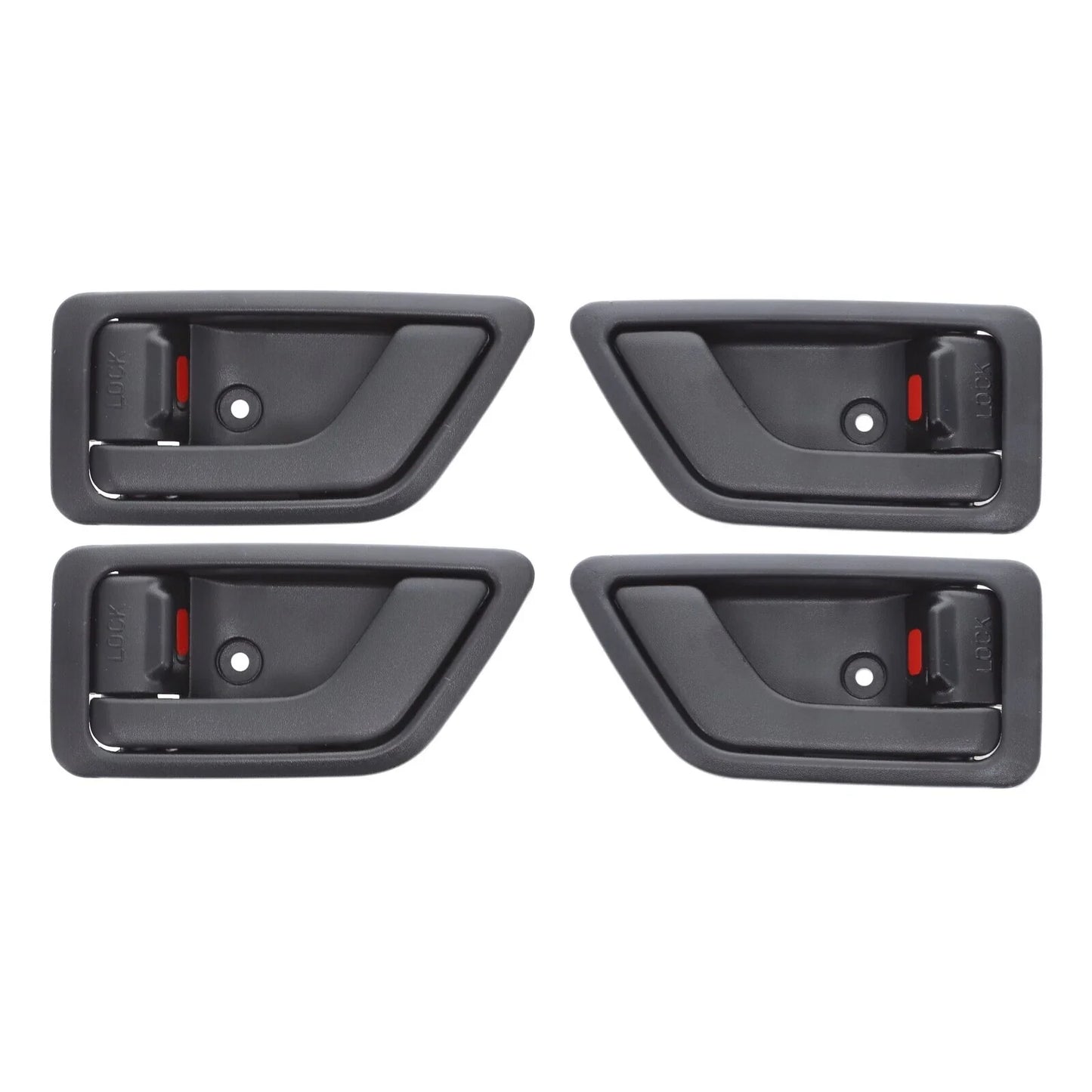 Door Handle Inner 4 x Black Front Rear Left Right for Hyundai Getz (2002–2011)
