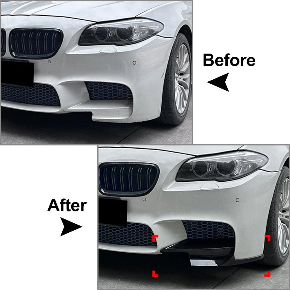 Front Side Corner Splitter Spoilers for BMW 5 Series F10 F11 M5 (2011-2017)