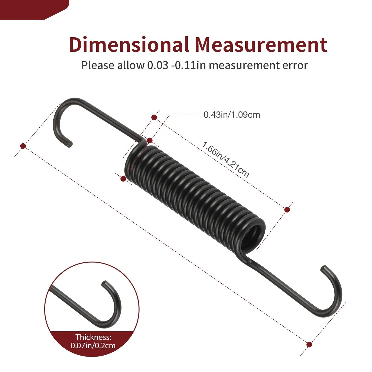 2 x 10/12 Brake Adjuster Springs for Dexter Demco