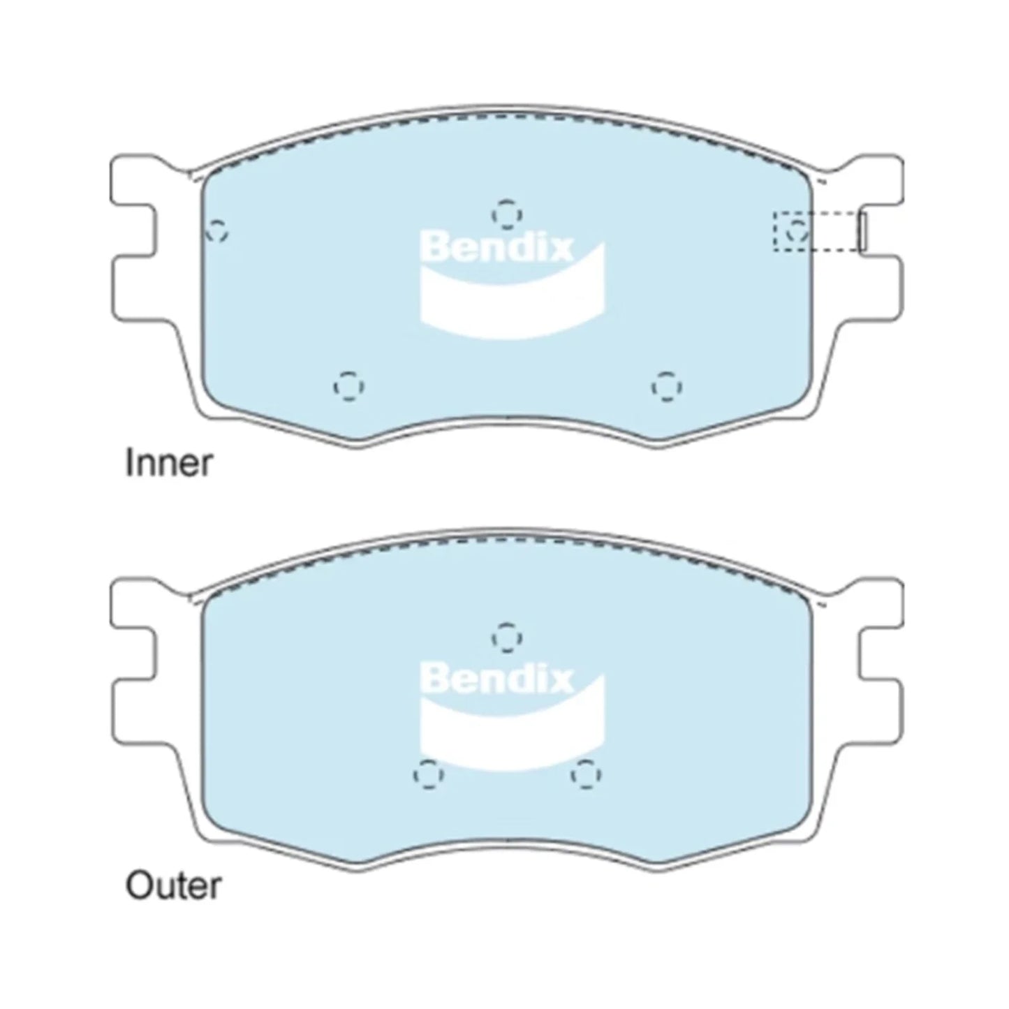 GCT Front Disc Brake Pad Set for Kia Rio JB 4cyl 1.4L 1.6L (2005-2011)