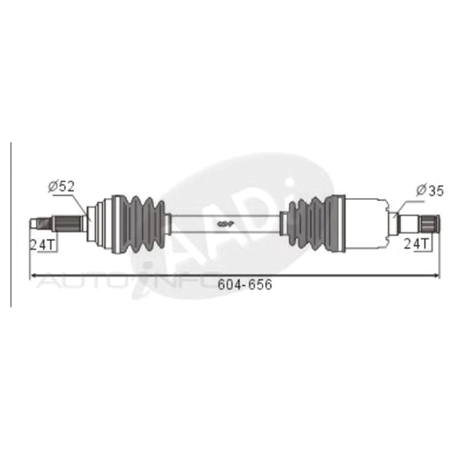 LH CV Shaft for Ford Festiva (1991-2000)