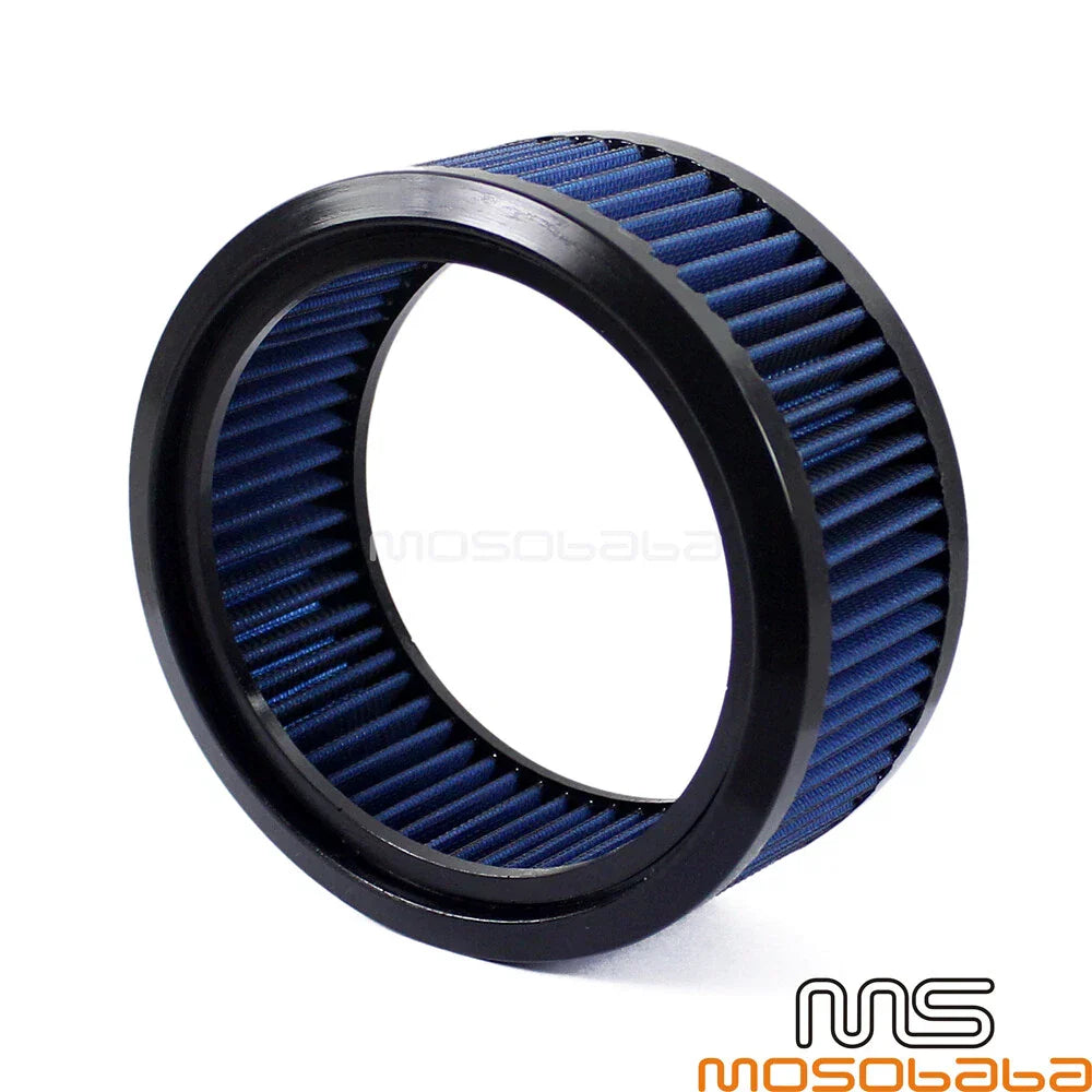 Blue Round Air Filter for Harley Dyna Fat Bob Low Rider Iron 883/1200 (2006-2023)