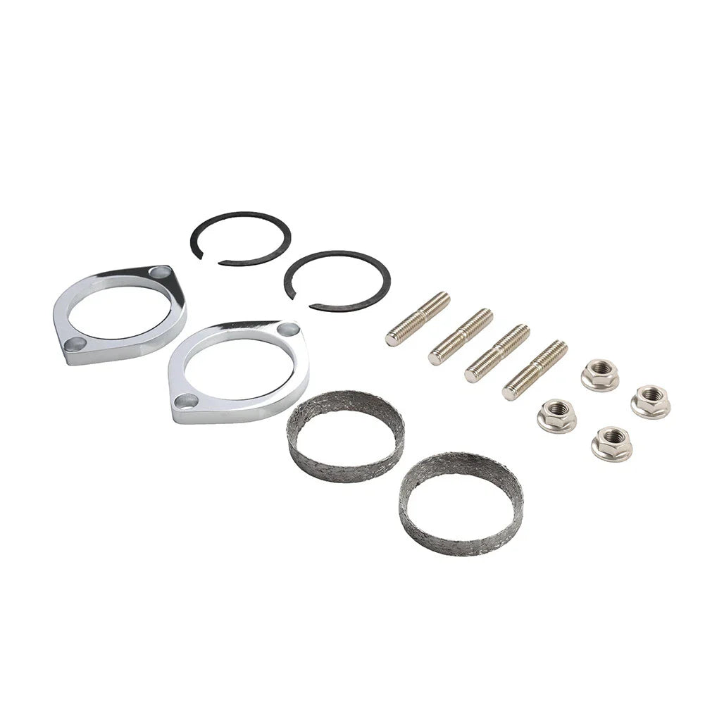 Exhaust Flange Install Kit Flanges Gaskets Nuts Washers for Harley Big Twin