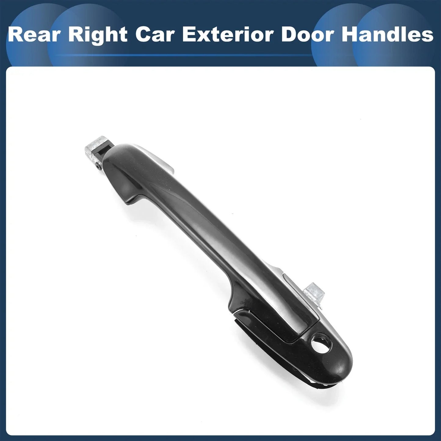 Rear Right Exterior Door Handle for Honda Accord (2003-2007) Black