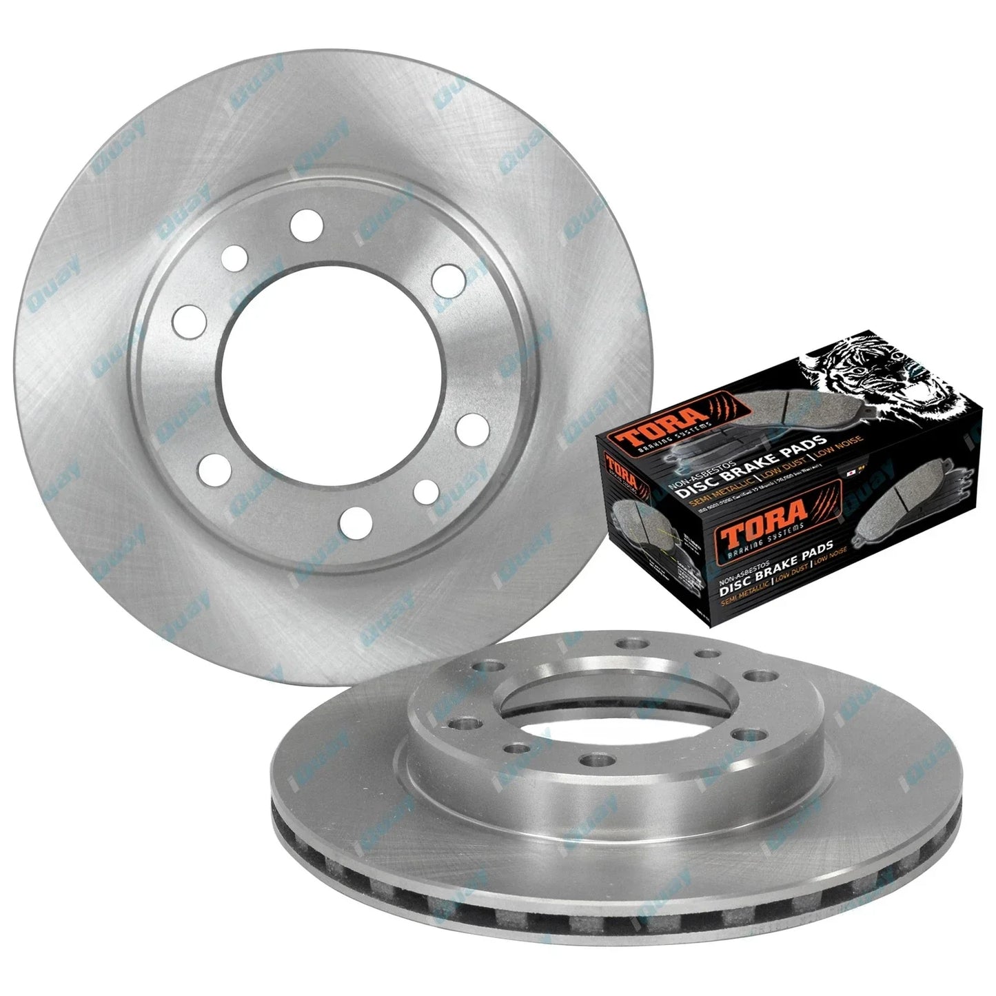 Front Disc Rotors + Brake Pads Kit for BJ73 BJ74 FJ70 FJ73 70 Series (1984-1992)