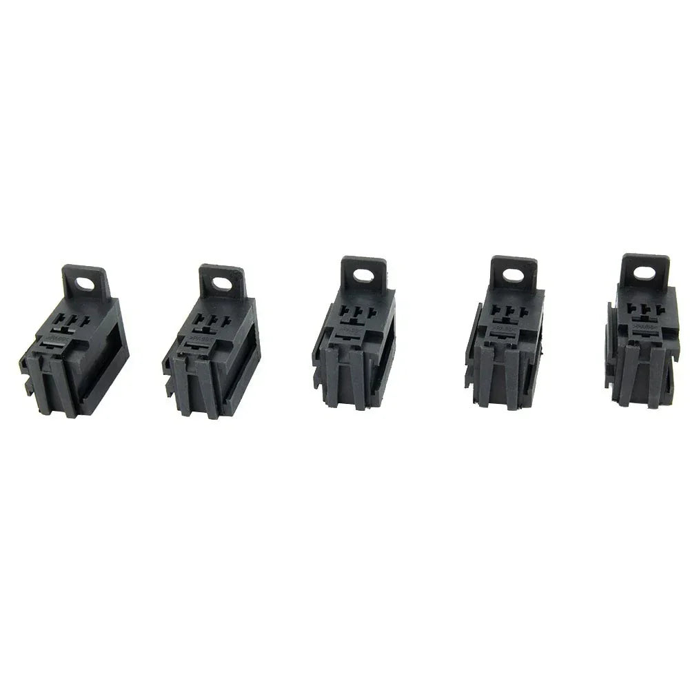 Relay Sockets 5-Pin 25pcs Copper Terminals 35×35×35mm Plastic & Metal for Electronics