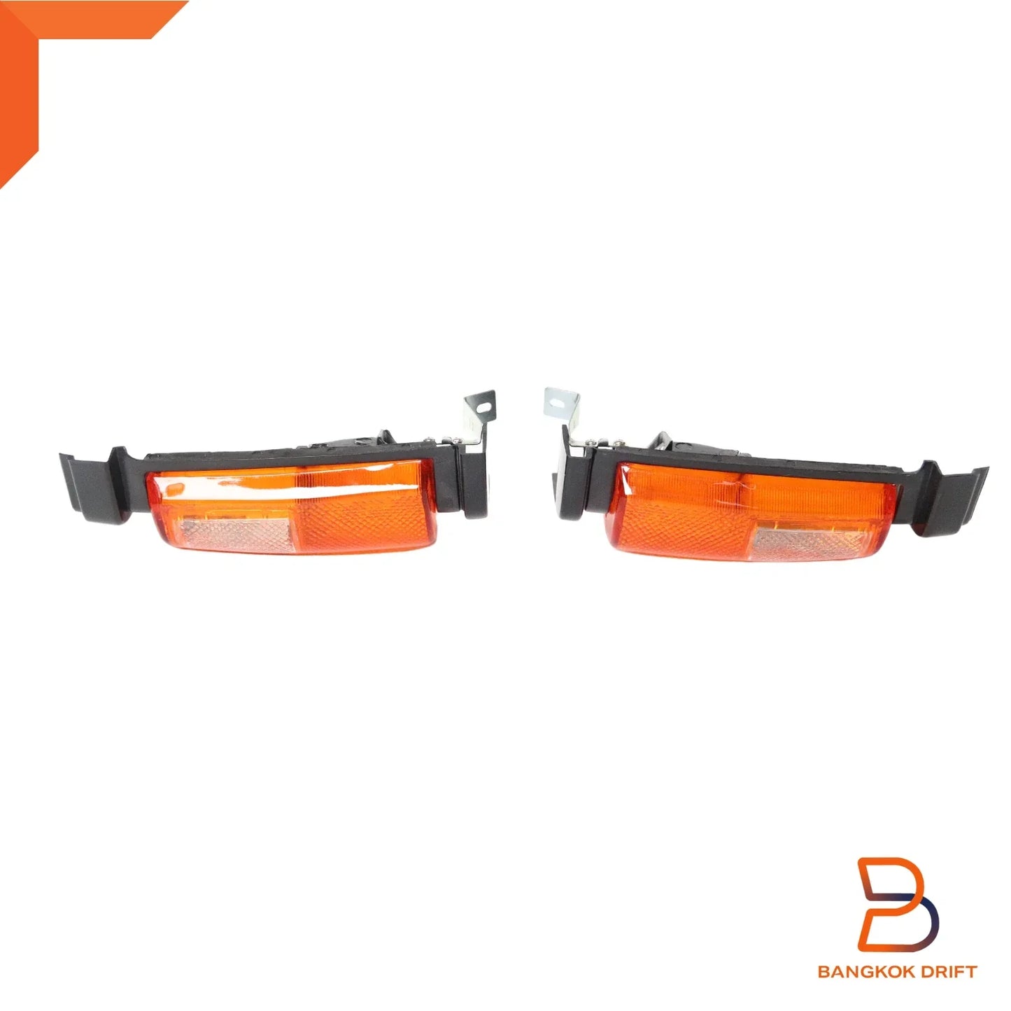 Front Side Turn Signal Light for Nissan Navara D21 86-92 Black Amber