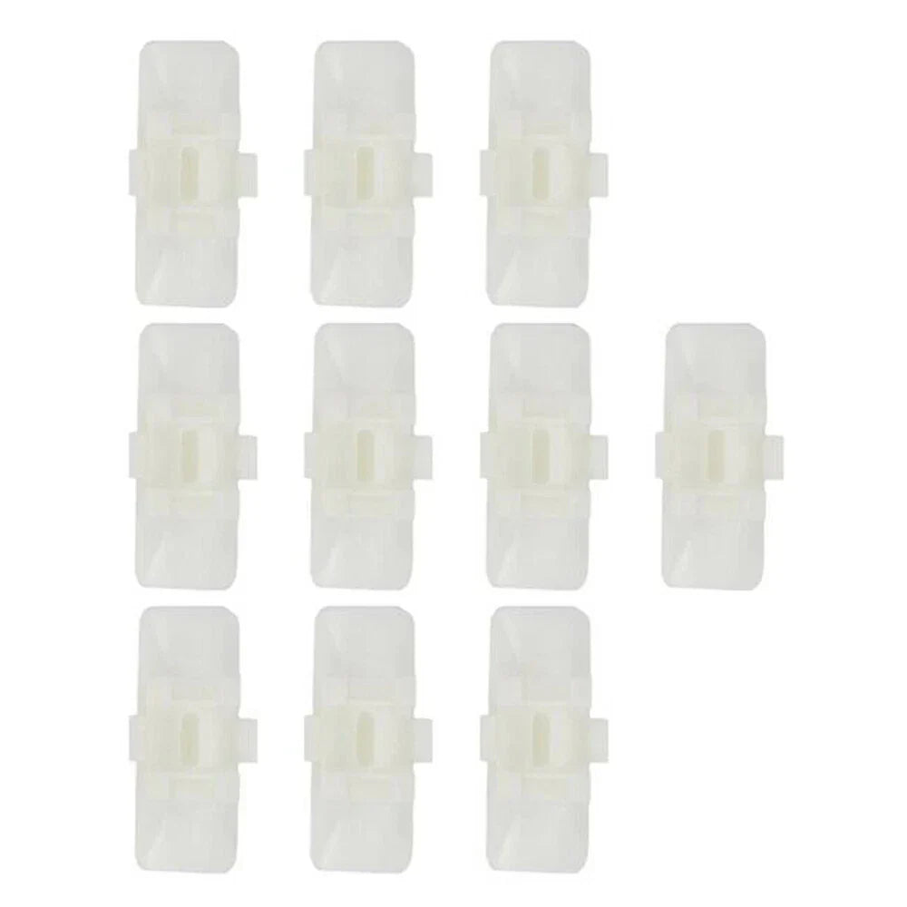 10 x Car Body Side Moulding Clips White for Mercedes Benz W124 W129 (1990-1996)
