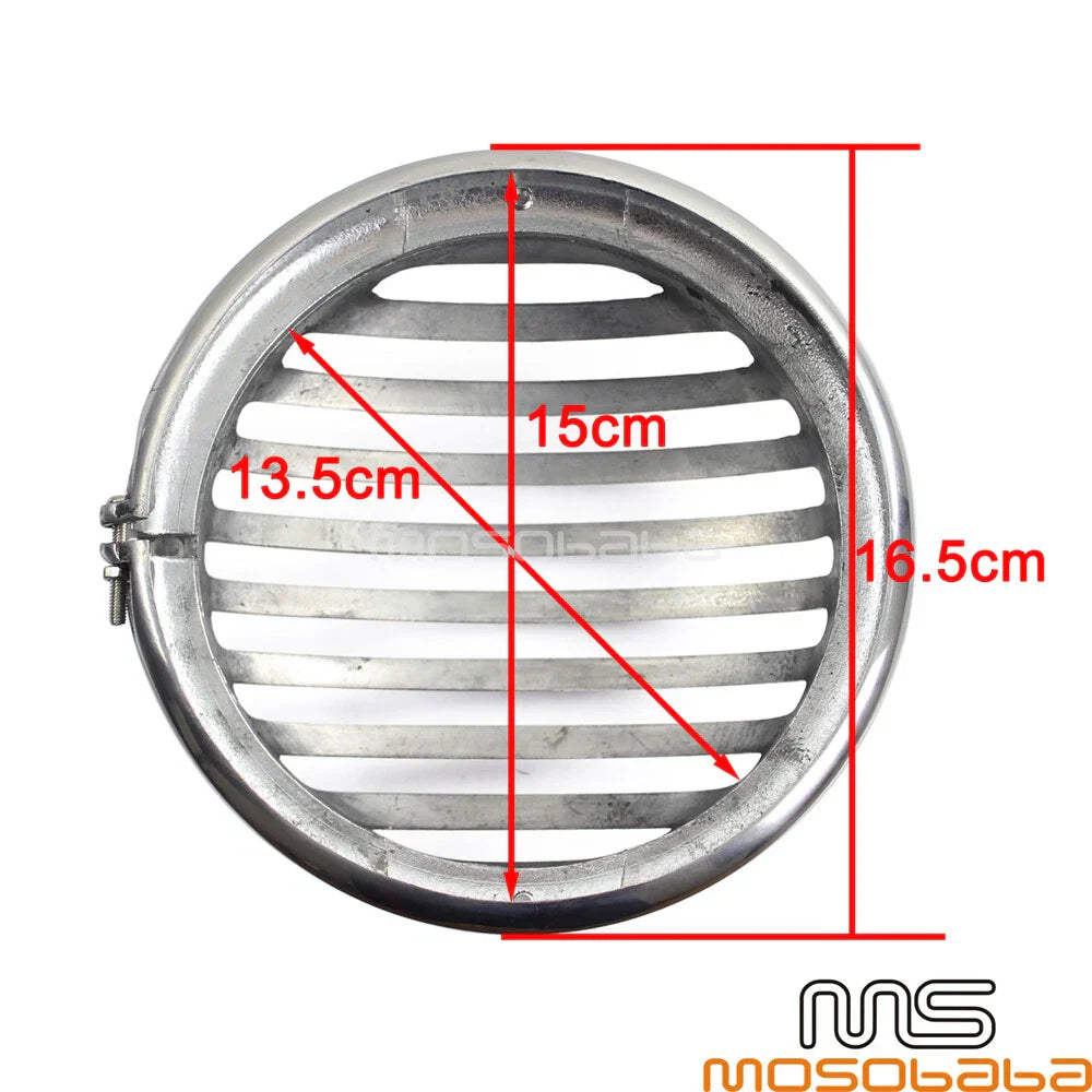 5-3/4" Chrome Headlight Grill Guard for Harley Sportster XL 883 1200 (2004-2023)