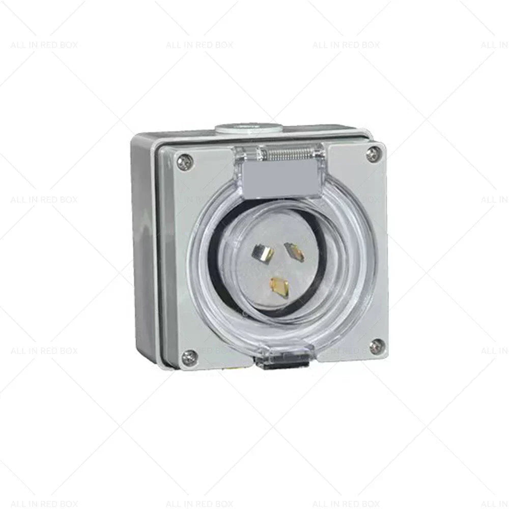 15A 3-Pin Power Inlet Socket for Caravan Motor Home RV (250V)