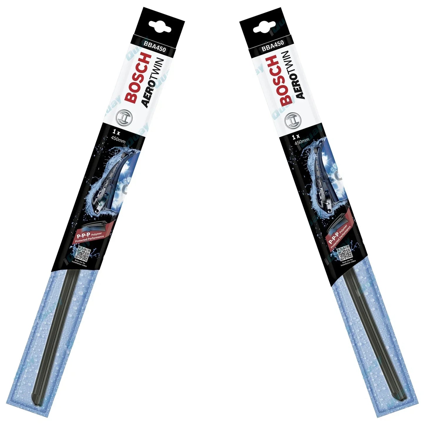Front Pair Bosch Aerotwin Wiper Blades Set for Nissan Vanette C120 1980~1987