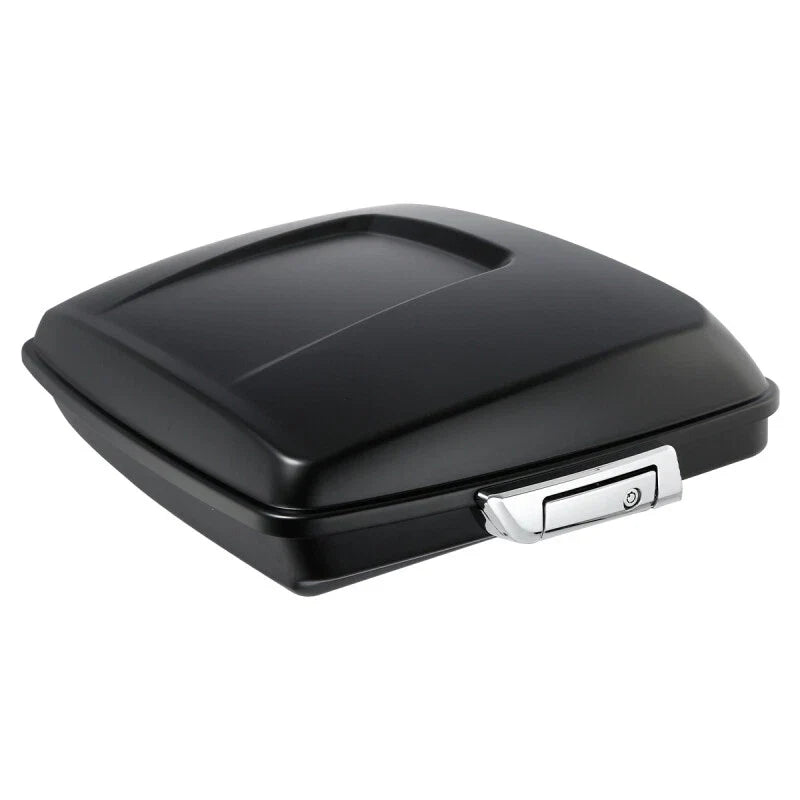 Matte Black Razor Trunk Solo Mount Rack for Harley Street Glide (2014-2025)