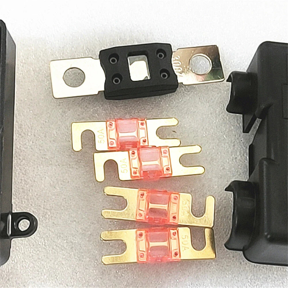 Heavy Duty 5 Pole Power Distribution Block Fuse Holder with Fuses for AU