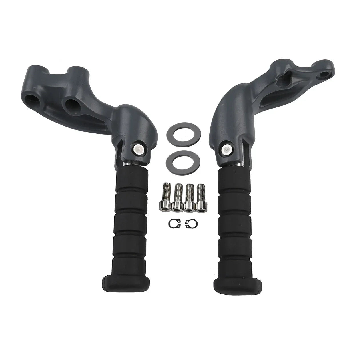 Gray Passenger Footpeg Footrest Mount Bracket for Indian Scout (2015-2023)