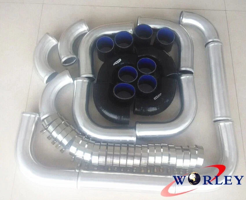 2.5" Universal Turbo Boost Intercooler Piping Kit for Car