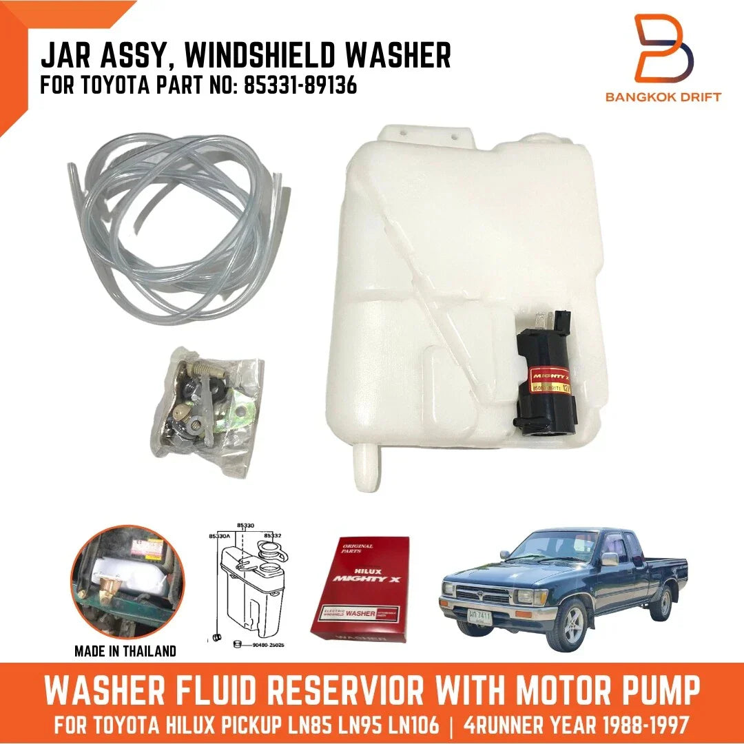 Windshield Washer Tank Pump for Toyota Hilux 4Runner (1989-1997)