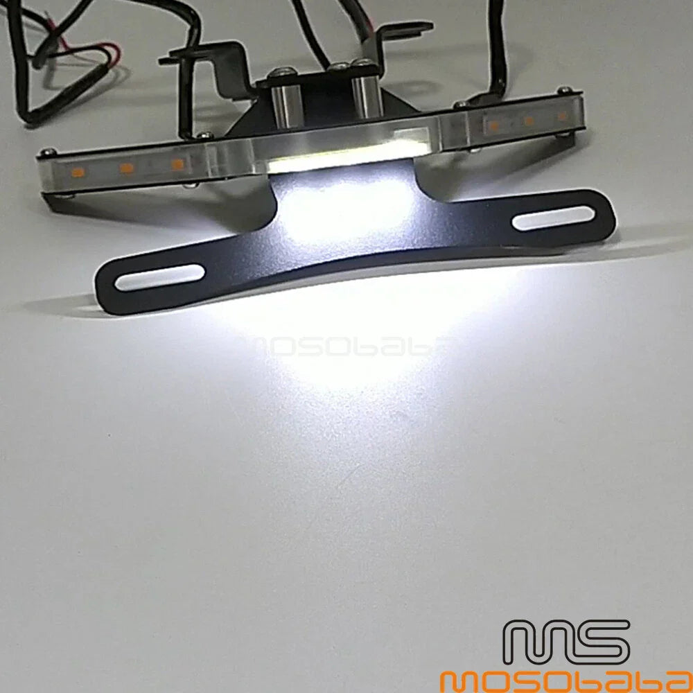 Rear Tail Tidy License Plate Holder LED Turn Signal Light for Yamaha MT-07 (2014-2023)