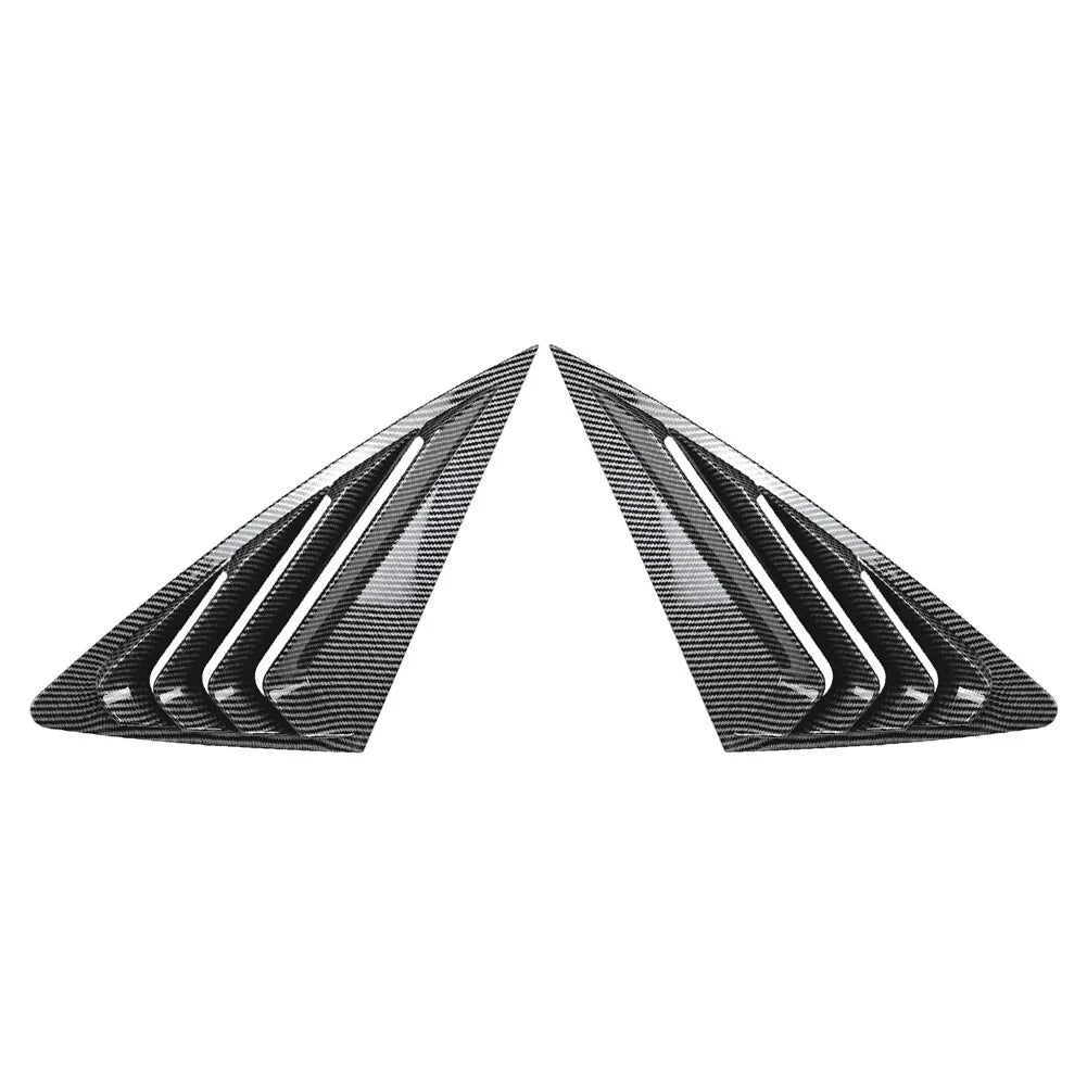 Rear Window Louvers Cover for Audi Q3 F3 Sportback (2019-2024) Carbon Look