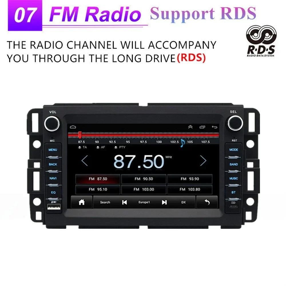 7'' Car Stereo Radio Head Unit for Chevrolet Tahoe, Hummer H2 (2007-2014)