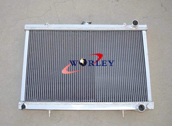 Aluminum Radiator + 10" Fans for Nissan Skyline S13 R32 (1989-1994)