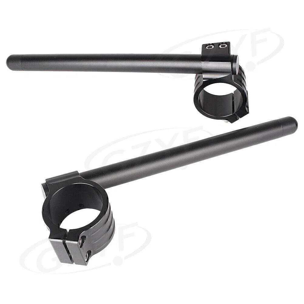 51mm Clip On Handlebar Fork Tubes Black for Motorcycle Universal