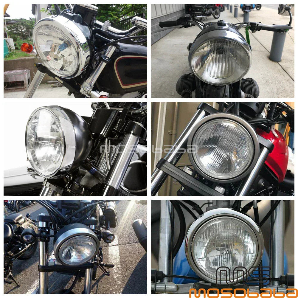 7 Inch Motorcycle Headlight Shell for Harley Dyna Fat Boy FXST (2006-2017)