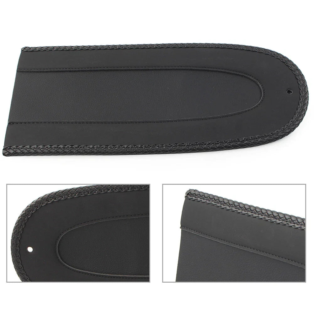 Black Rear Fender Bib Solo Seat for Harley Softail Fat Bob Deluxe (2018-2023)