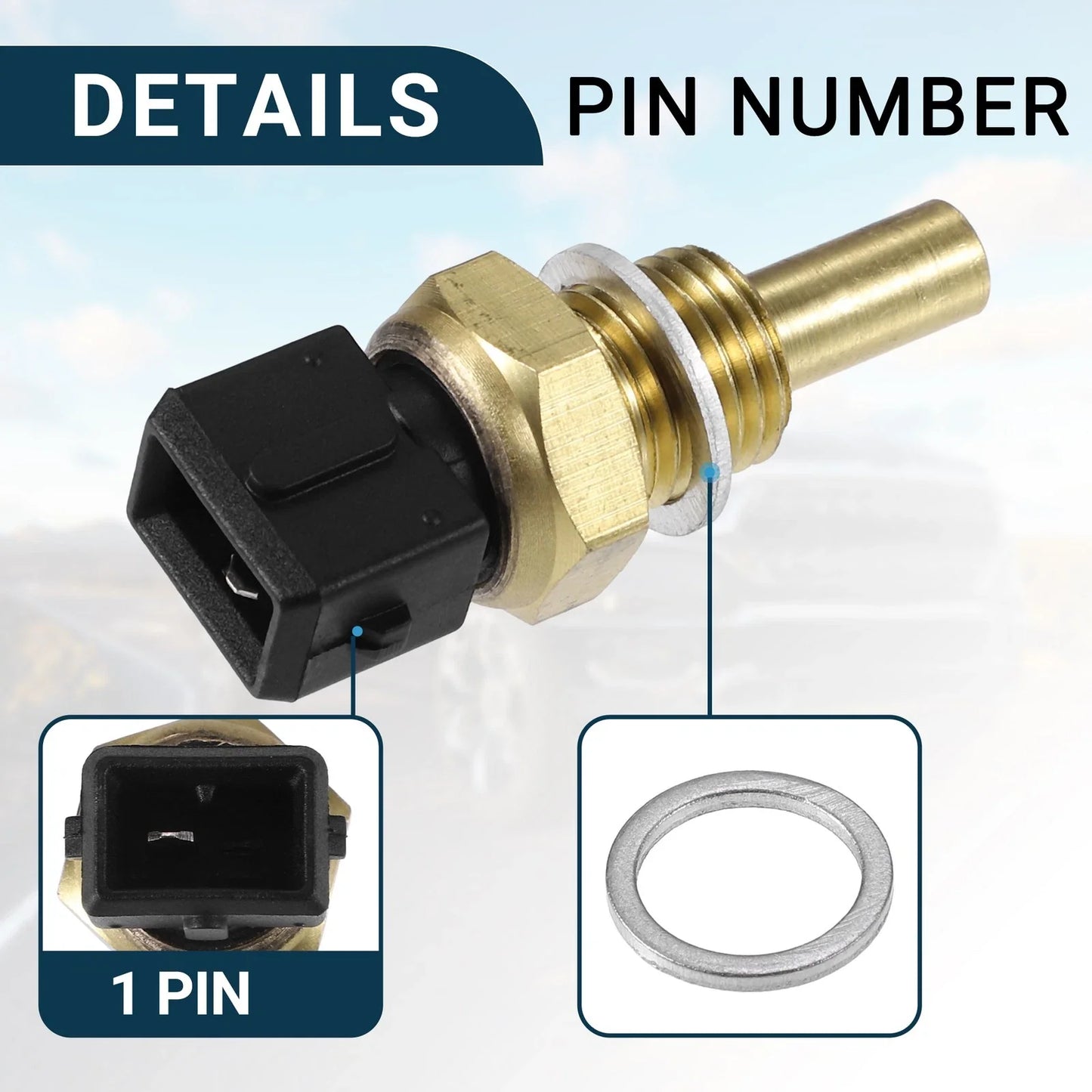 Coolant Temperature Sensor for BMW Z1 Water Temp Sensor