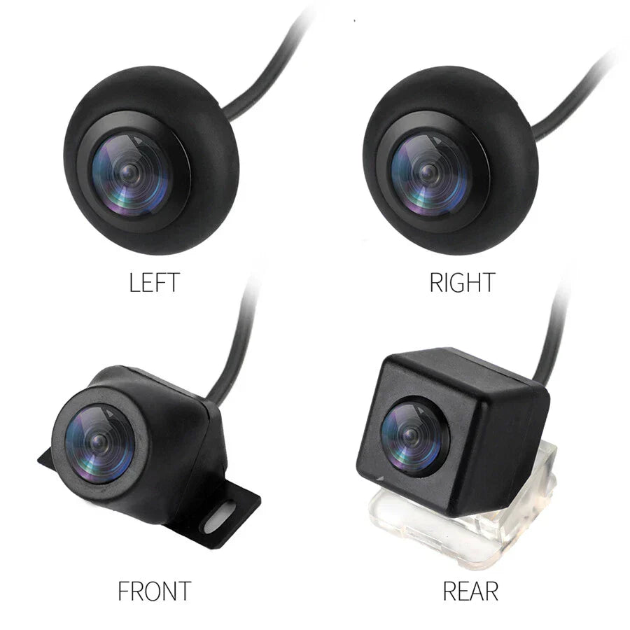 360° Seamless Panoramic Parking Monitoring System + 4 x Waterproof Cameras for Car