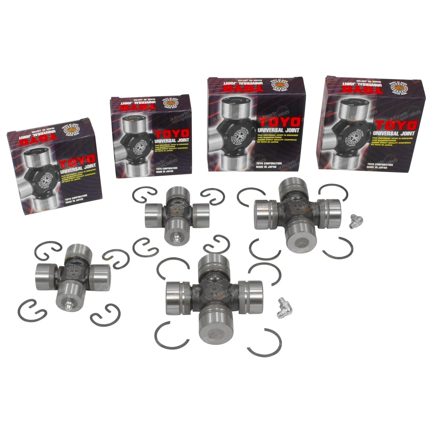 Universal Joint Kit Front + Rear for Mitsubishi Triton MJ 92-96 (1992-1996)
