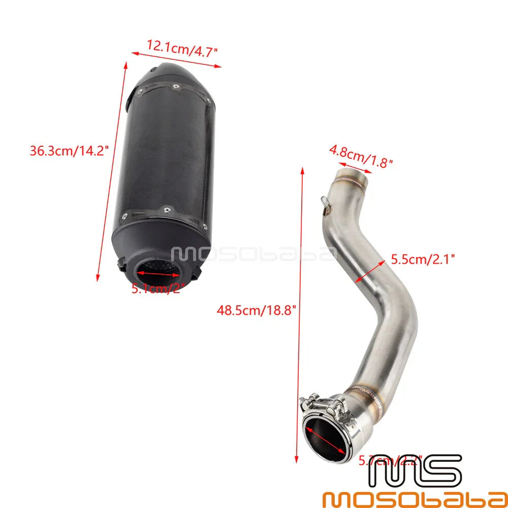 Carbon Fiber Exhaust System for Harley Pan America 1250 (2021-2023)