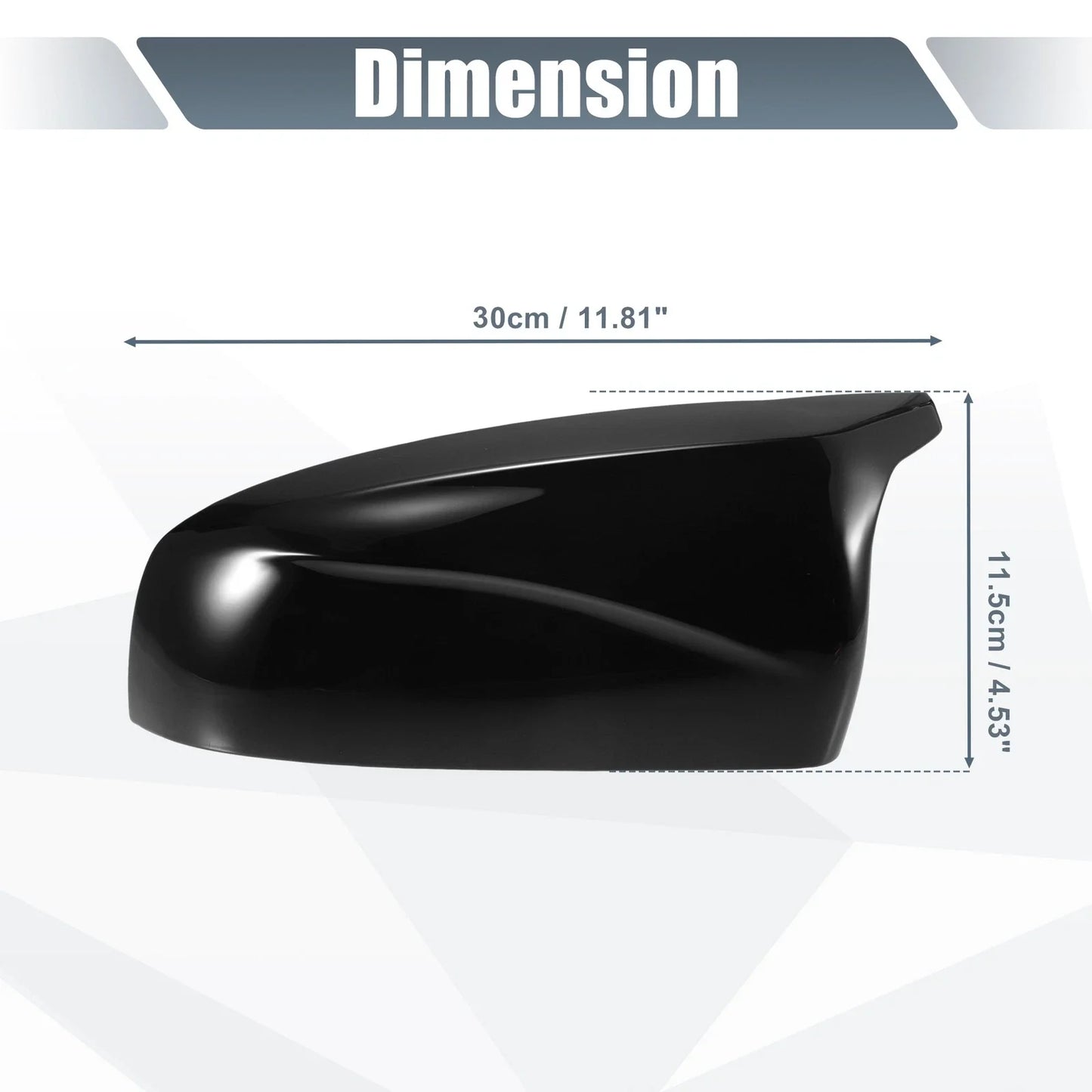 Rearview Mirror Cover Gloss Black for BMW X5 X6 (2008-2013)