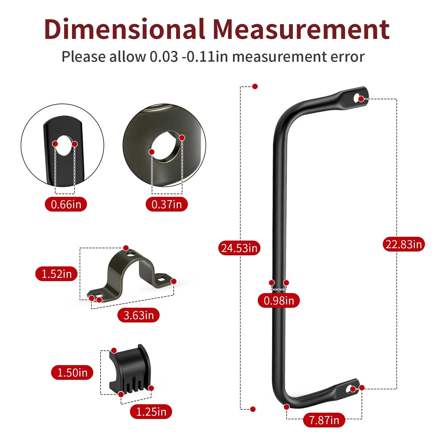 2 x Rear Stabilizer Bar Kit for Polaris Sportsman 850 XP (2009–2013)
