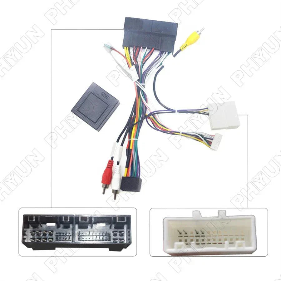 16 Pin Radio Audio Power Cable with Canbus Box for Hyundai Elantra, KIA