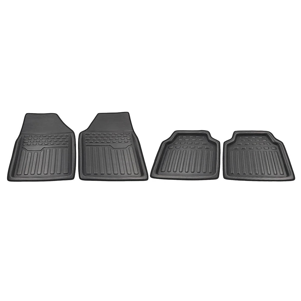 4 Pcs Universal Front Rear Heel Pad Carpet Floor Mats for Car Truck