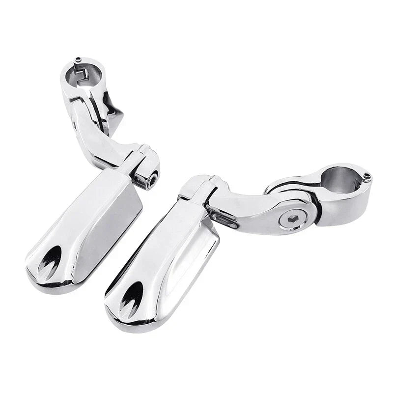 Mustache Engine Guard Crash Bar Footpegs for Harley Softail (2000-2017)