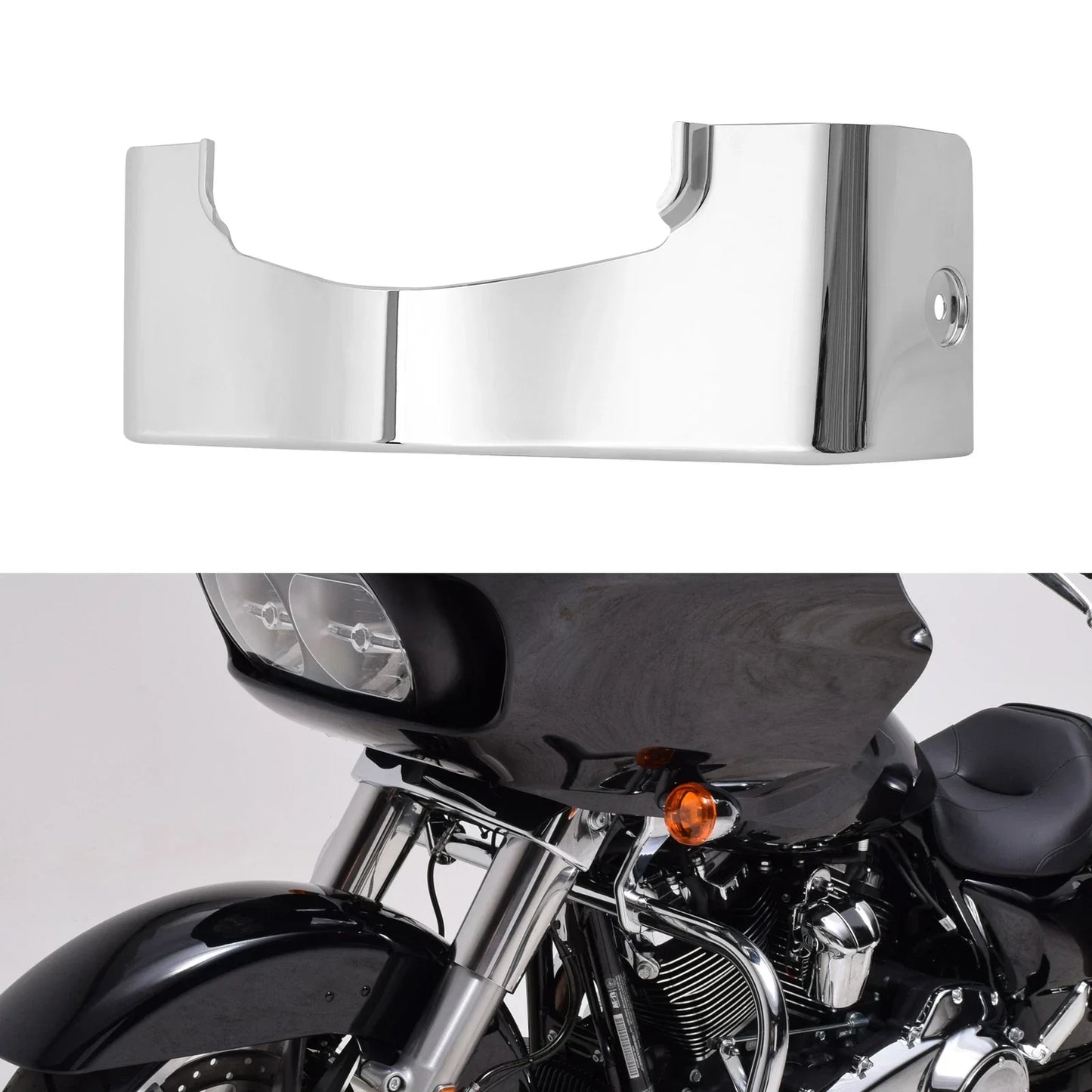 Chrome Outer Fairing Skirt for Harley Touring Road Glide (2015-2024)