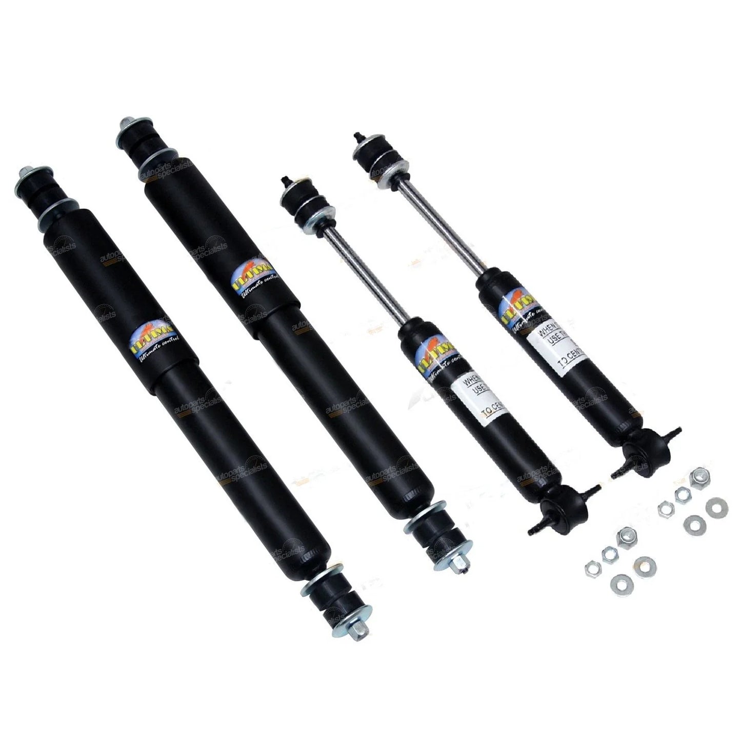 4 x Front & Rear Gas Shocks for Ford Courier 2wd RWD Ute (1977-1985)