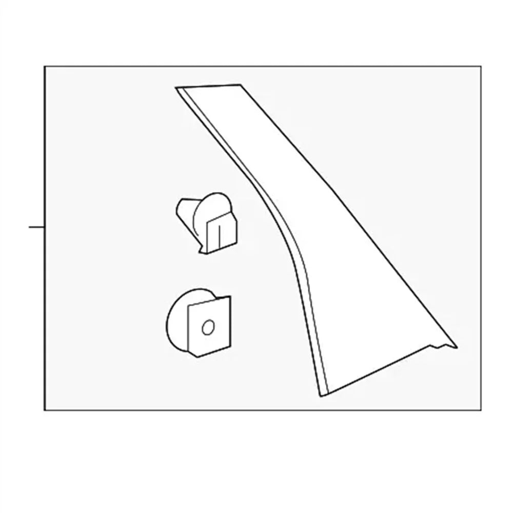 Left Rear Door Pillar Garnish for Honda Accord (2018-2022)
