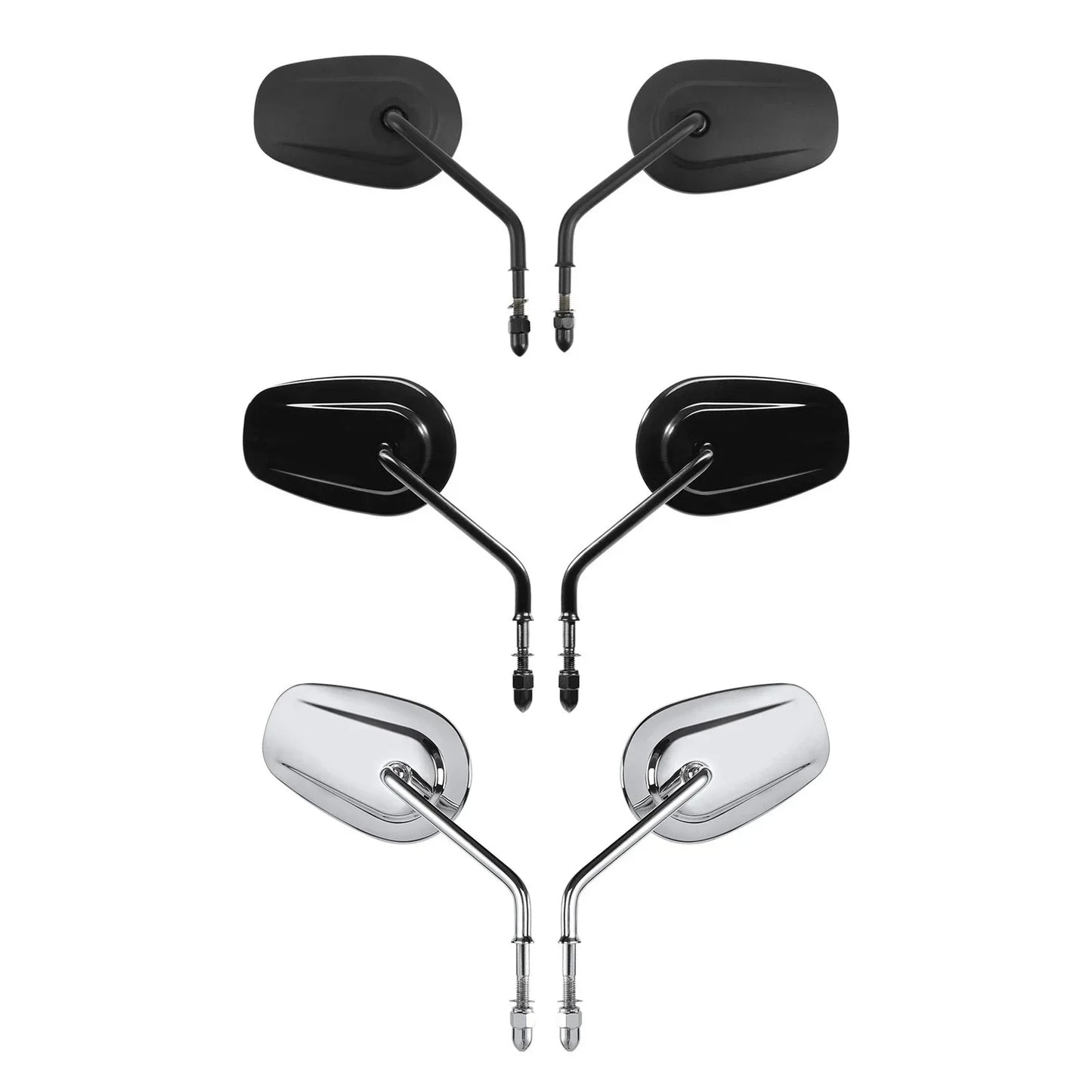 8mm Rearview Mirrors for Harley Road King, Tri Glide, Softail, Sportster, Dyna