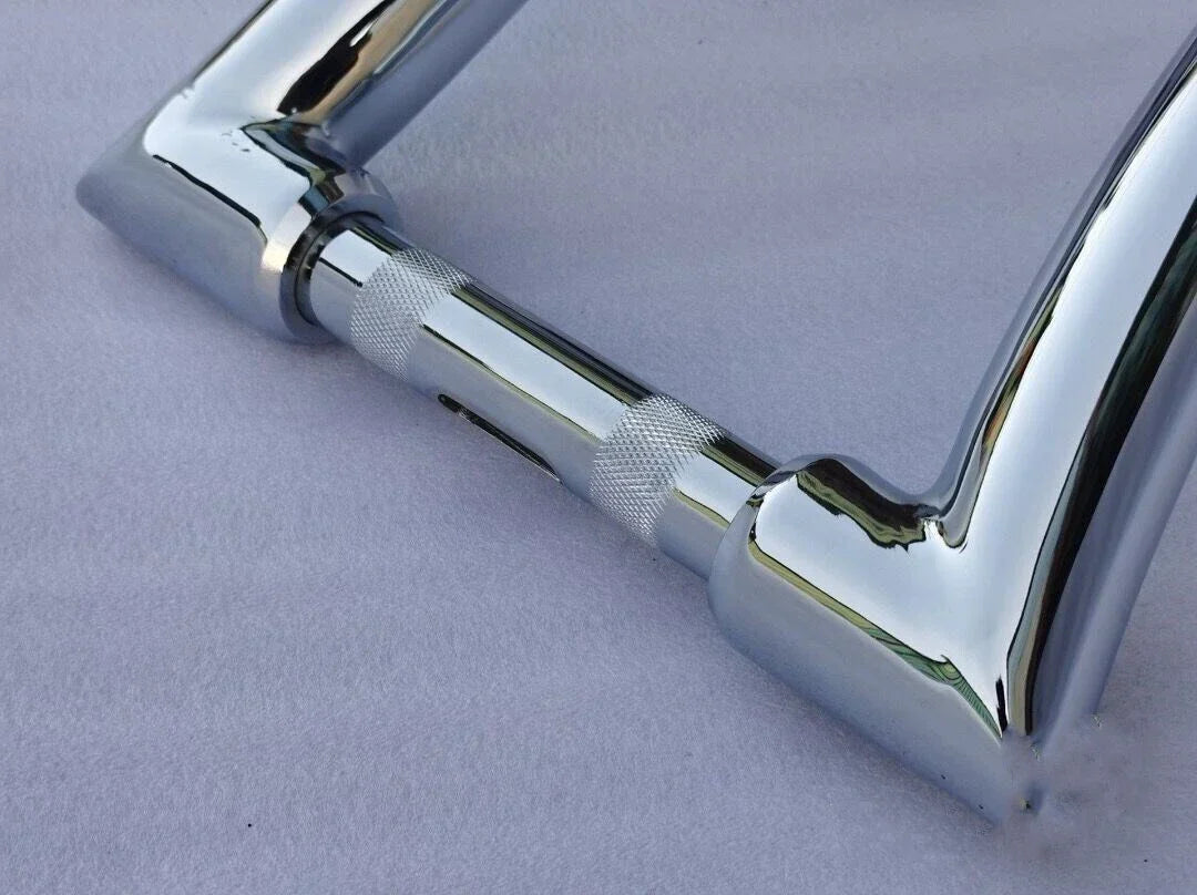 14" Chrome Rise 2" Ape Hanger Handlebar for Harley Sportster, Yamaha Vstar