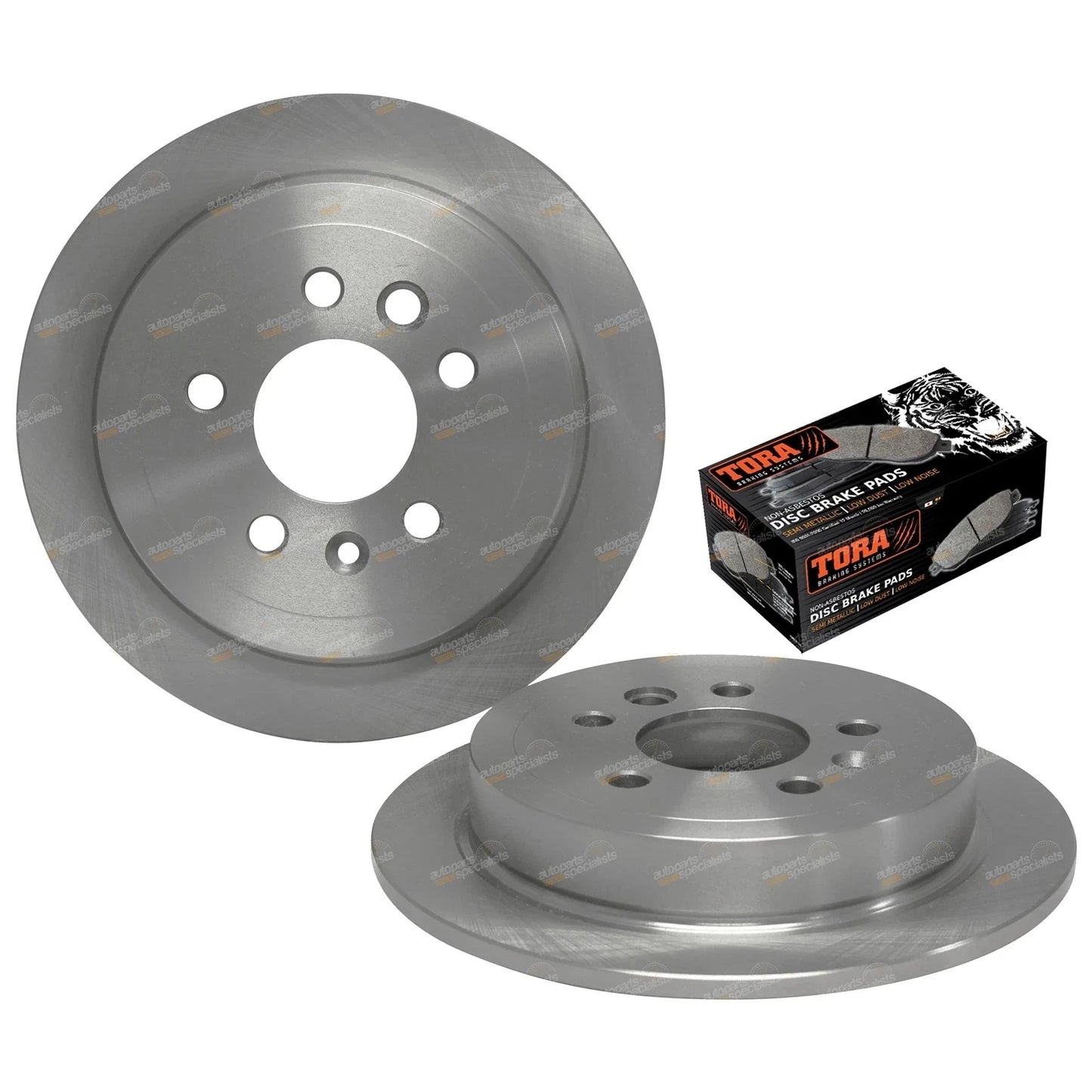 Rear Disc Brake Rotors for Ford AU Series 1 (1998-2000) with Disc Pads