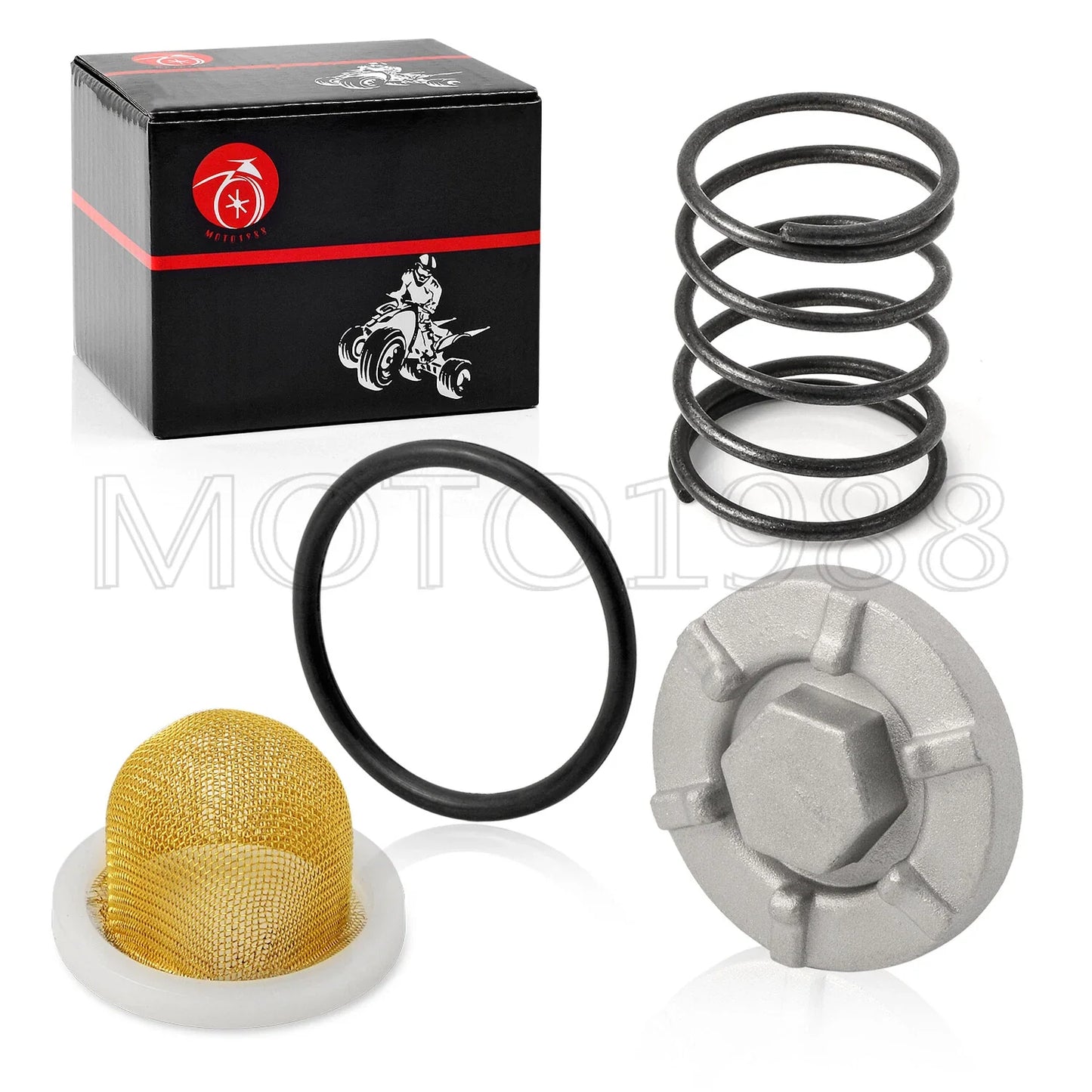 Oil Drain Plug & STRAINER Spring O-Ring for YAMAHA Kodiak 400/450 (2000–2006)
